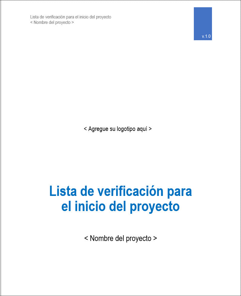 Project Starter Kit - Project Initiation Checklist