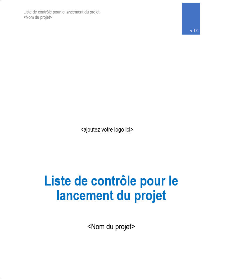 Project Starter Kit - Project Initiation Checklist