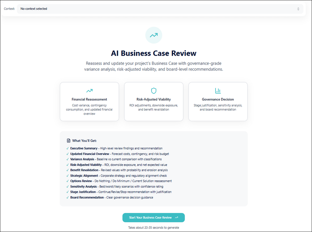 AI Business Case Review
