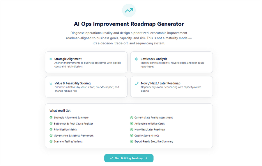 AI Generated Documents – Tagged "AI Ops Improvement Roadmap Generator ...