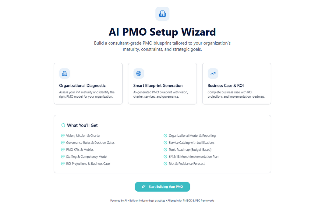 AI PMO Setup Wizard
