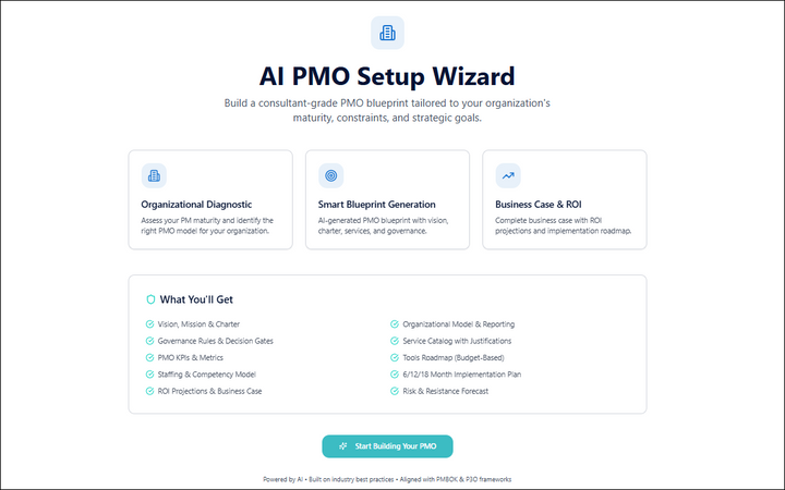AI Generated Documents – Tagged "AI PMO Setup Wizard"– Techno PM ...