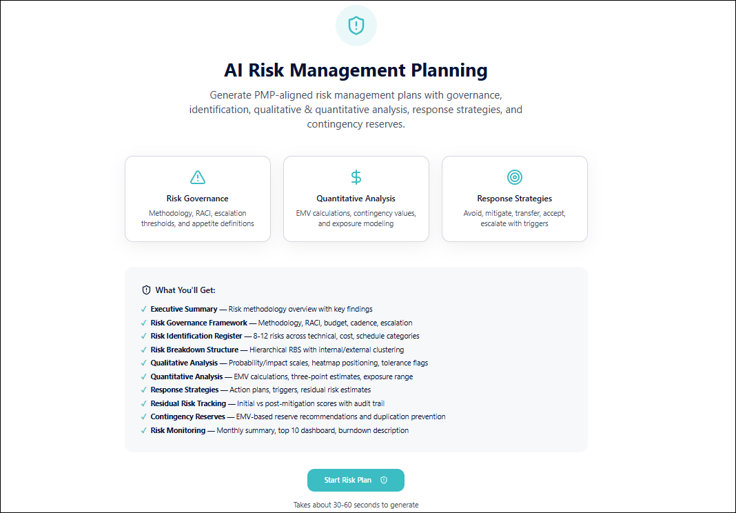 AI Risk Management Planning