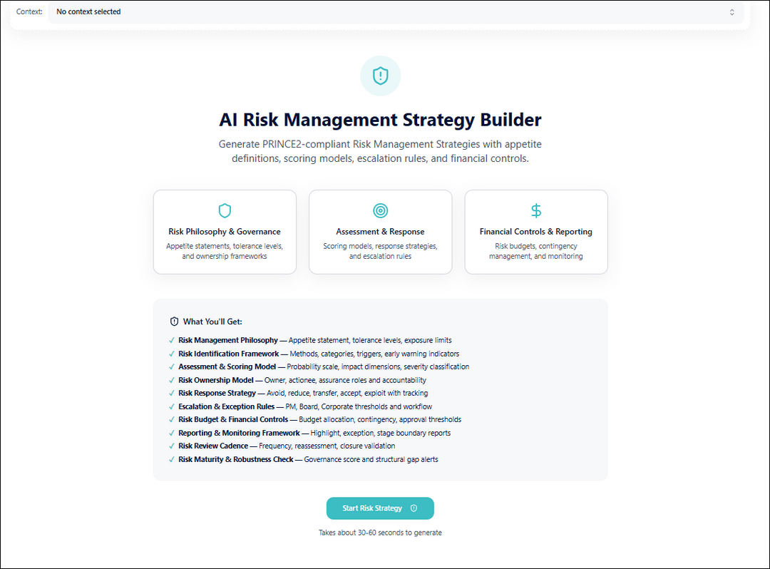AI Risk Management Strategy Builder
