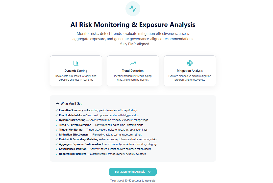 AI Risk Monitoring Exposure Analysis – Techno PM - Project Management ...