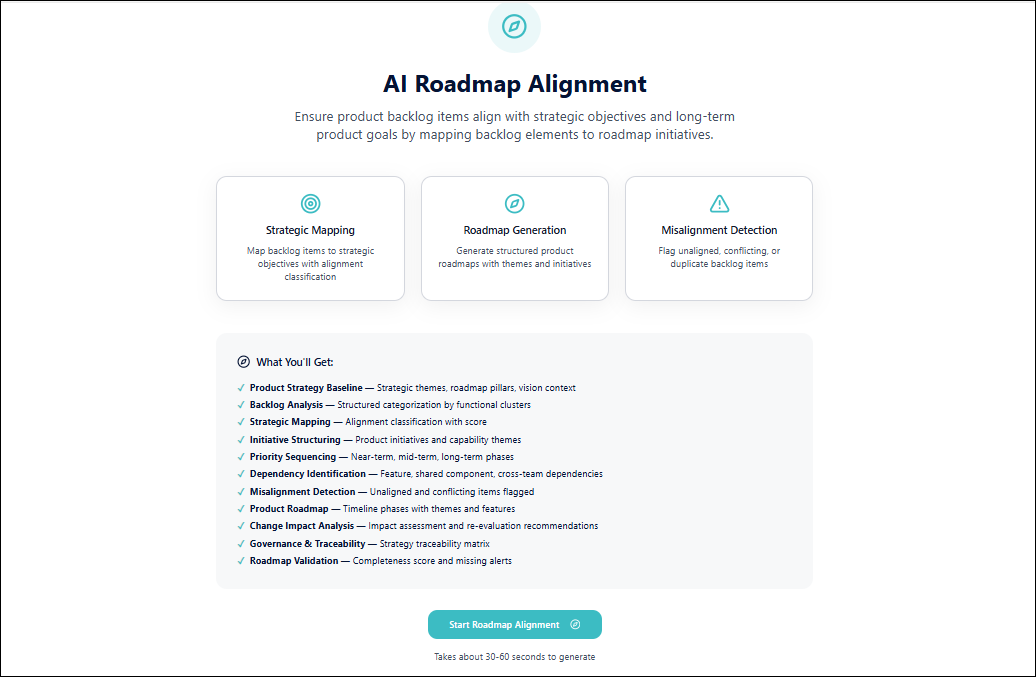 AI Roadmap Alignment