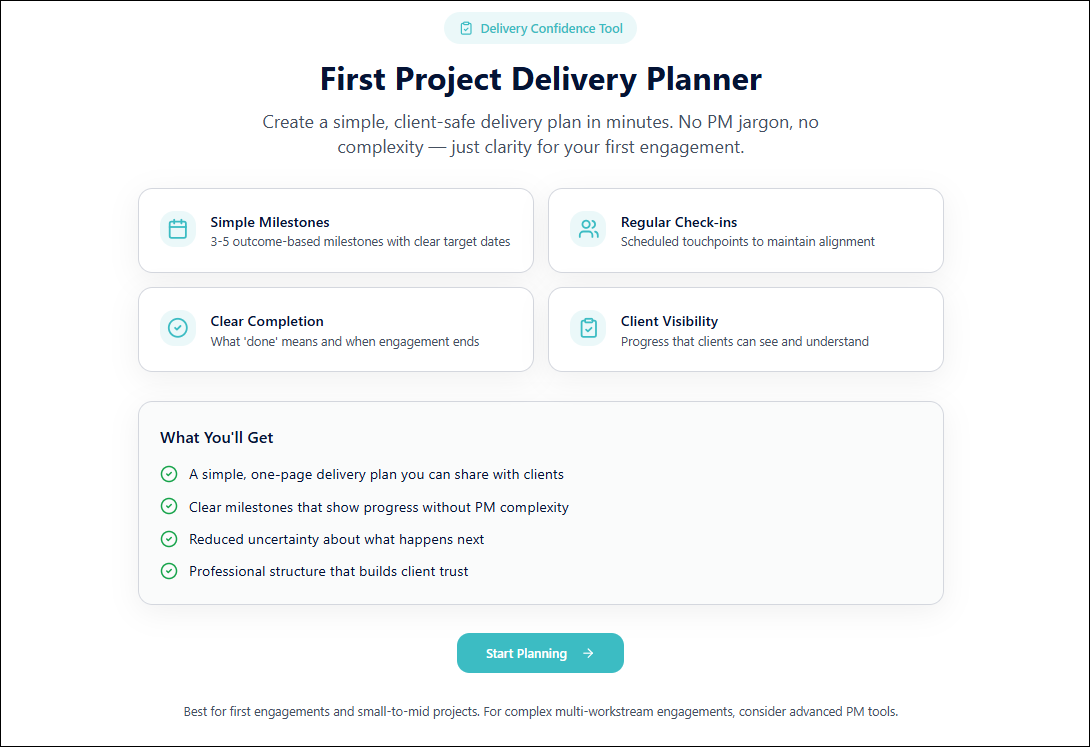Project Delivery Application First Project Delivery Planner – Techno PM - Project Management ...