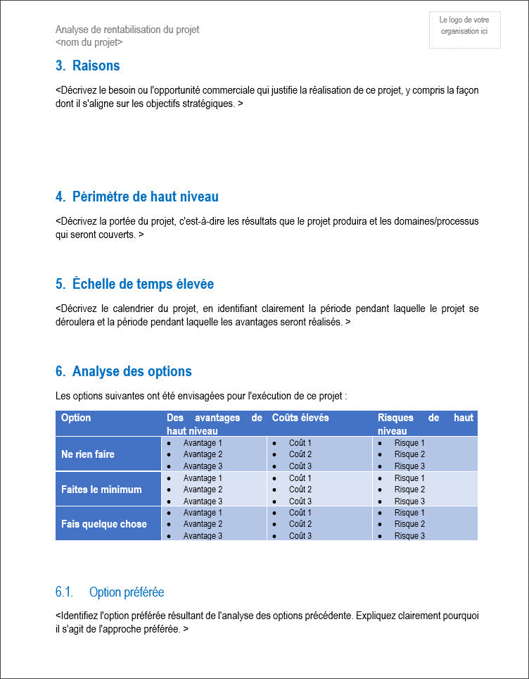 Project Starter Kit - Project Business Case