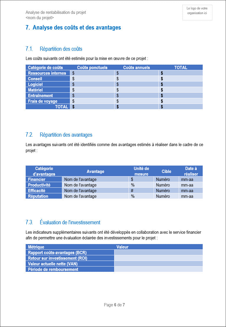 Project Starter Kit - Project Business Case