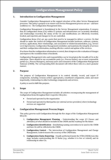 Configuration Rationale Document Project Configuration Management Pack – Techno PM - Project Management ...