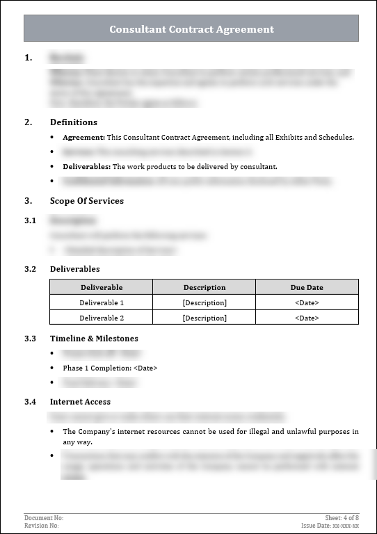 FREE Consultant Agreement Template