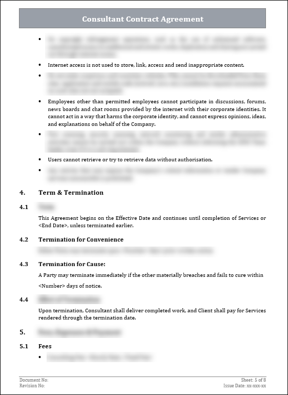 FREE Consultant Agreement Template