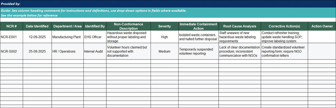 ESG Documentation Toolkit