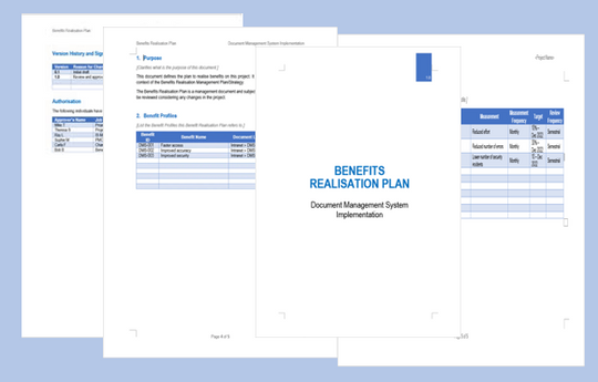 Project Benefits Pack – Techno PM - Project Management Templates Download