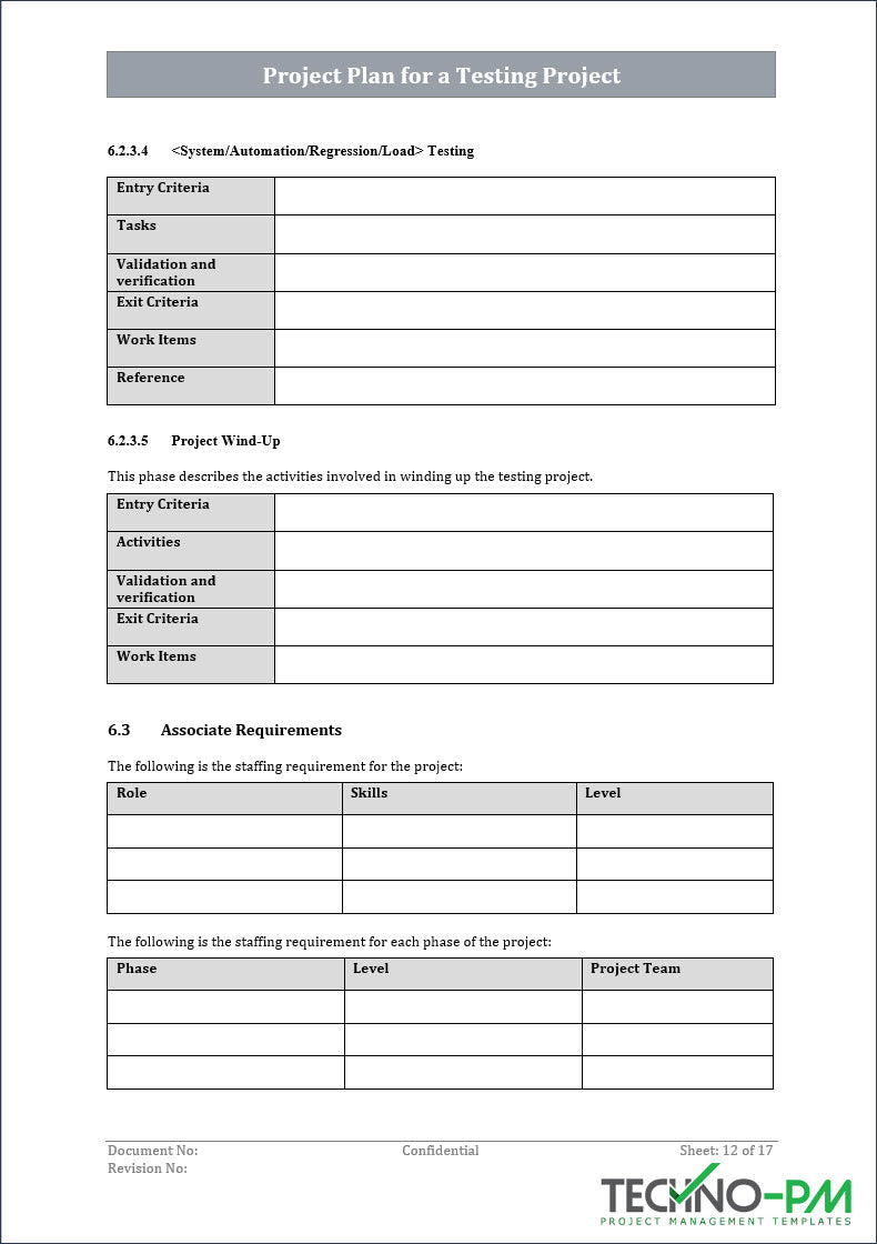 Project Testing Toolkit – Techno PM - Project Management Templates Download