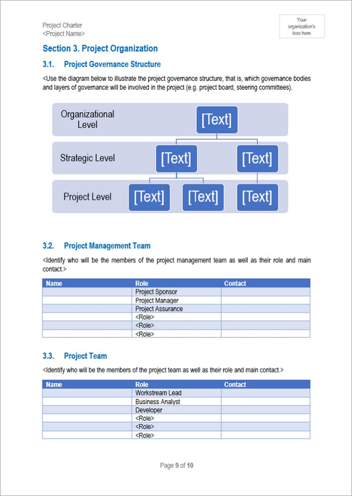 Project Charter Templates