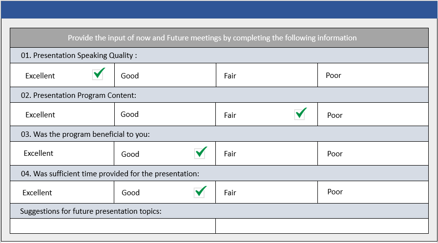 Business Meeting Strategy Template