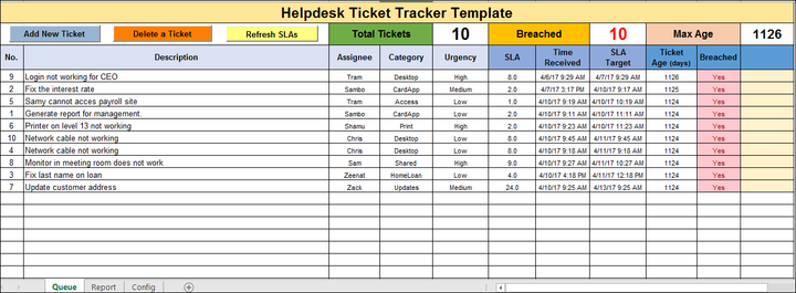 Help Desk Ticket Tracker