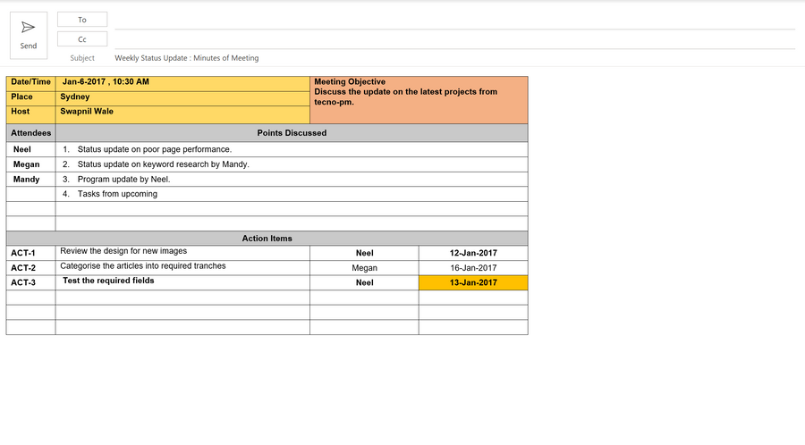Status Update Toolkit (Status Reports & Email Templates) – Techno PM ...