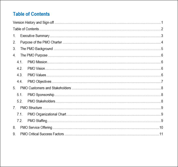 Project Charter Templates