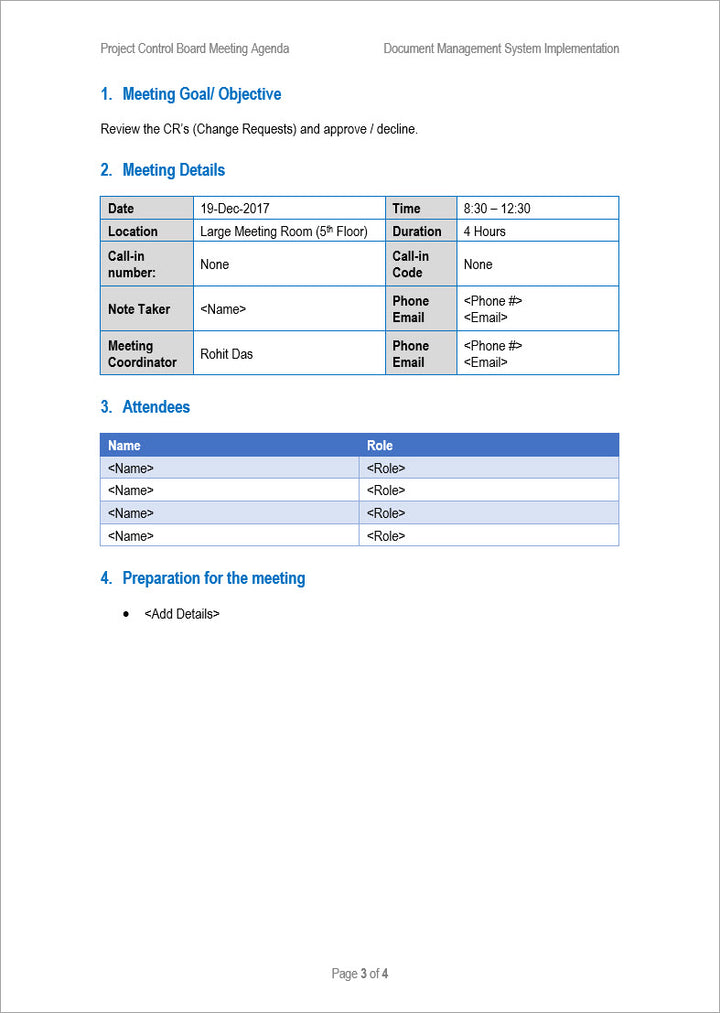 Project Management Templates