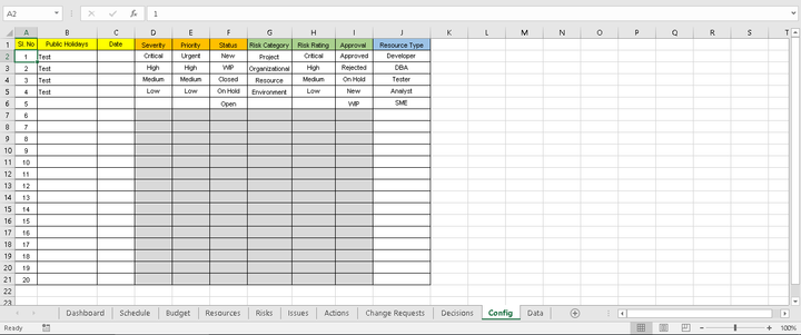 Master Project Excel Project Tracking with Master Excel Project Manager – Techno PM ...