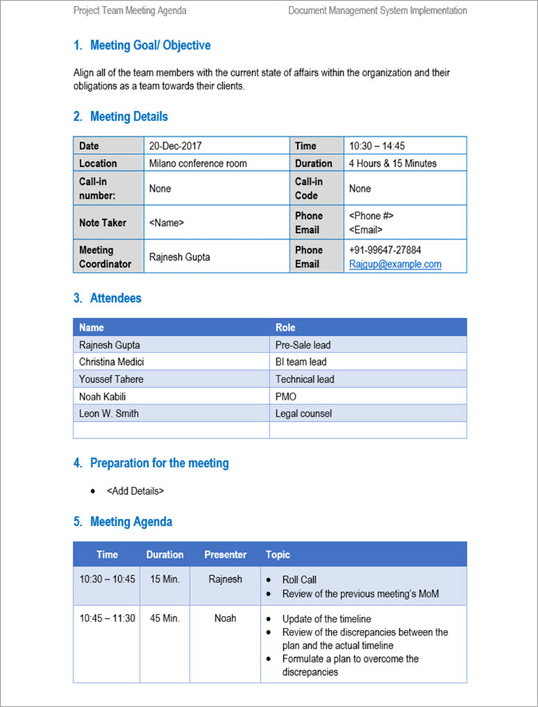 Project Management Templates