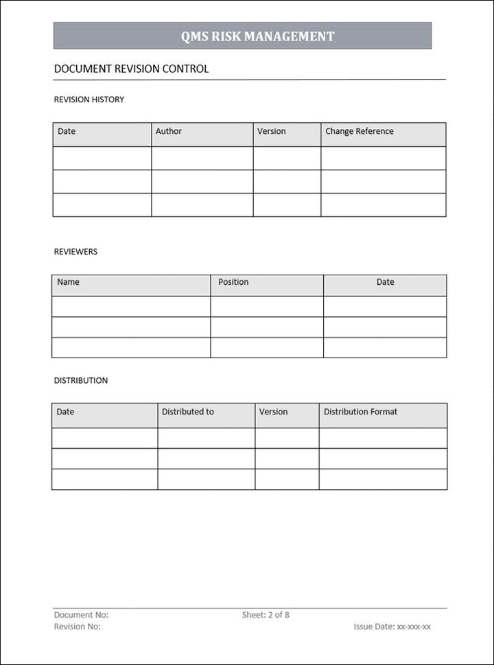 QMS Risk Management (ISO 9001)