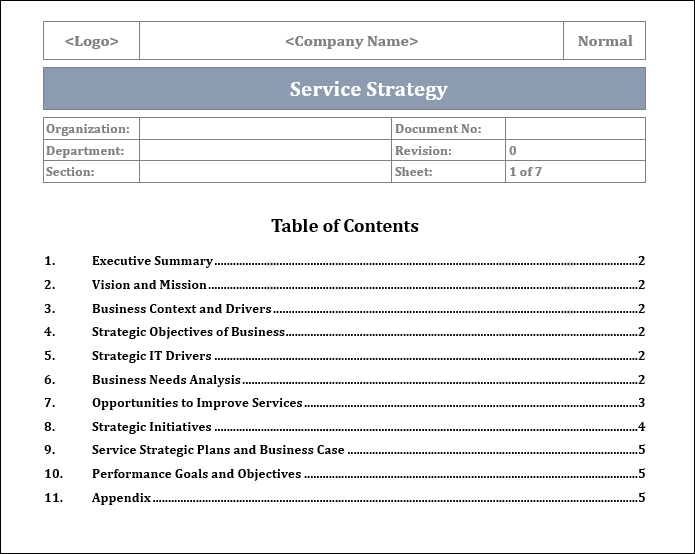 Multi Service Document Service Management Templates Bundle – Techno PM - Project Management ...