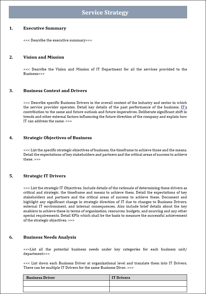Multi Service Document Service Management Templates Bundle – Techno PM - Project Management ...