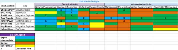Skill Matrix Example