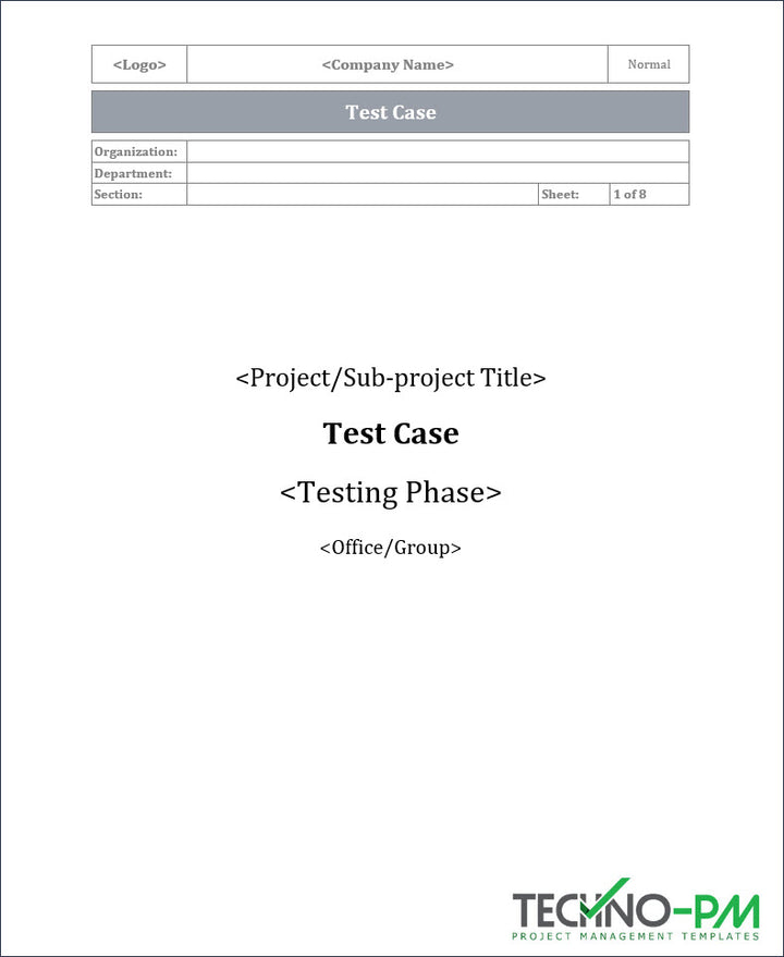 Test Case Word Template