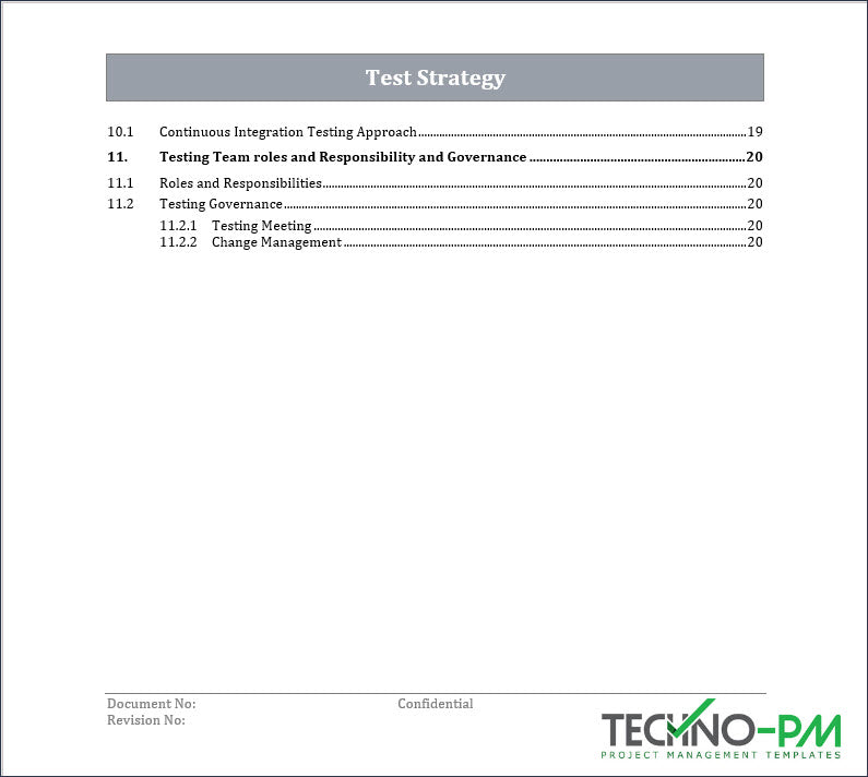 Project Testing Toolkit – Techno PM - Project Management Templates Download