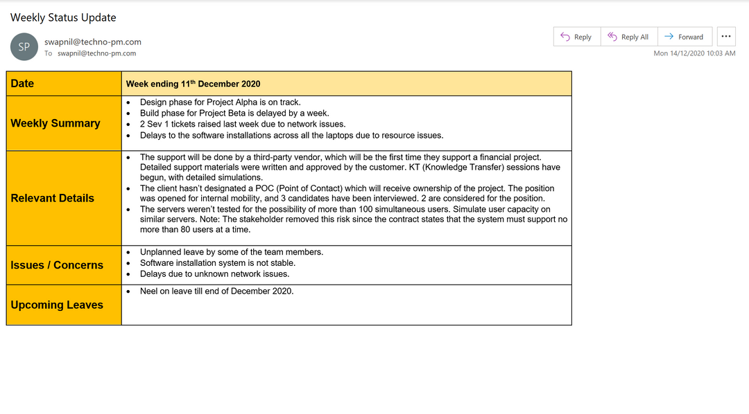 Status Update Toolkit (Status Reports & Email Templates)