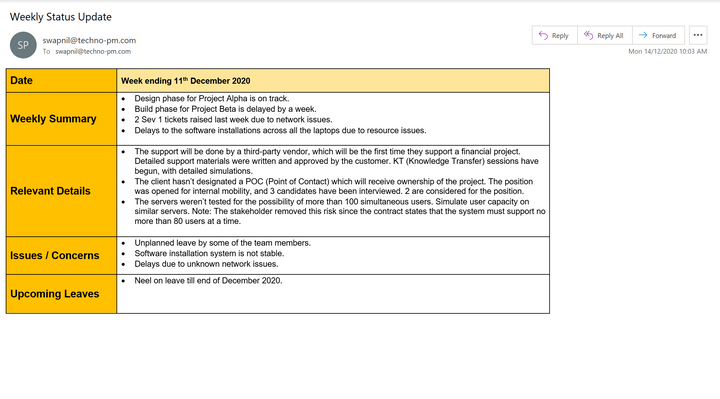 Status Update Toolkit (Status Reports & Email Templates)