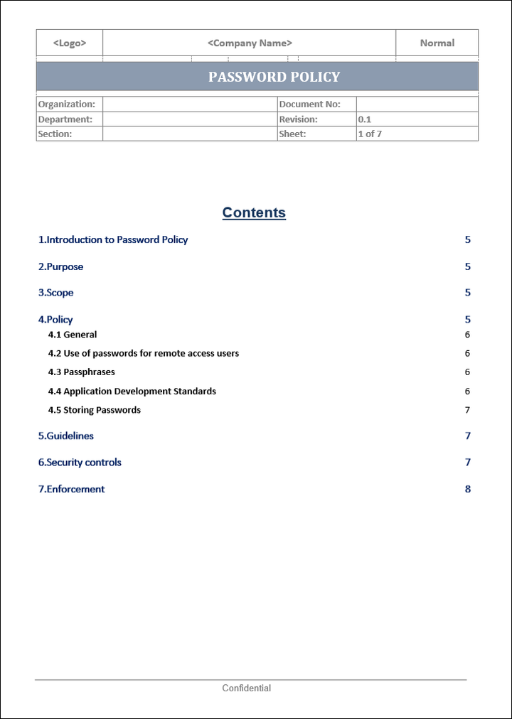 password policy, password template, password policy template