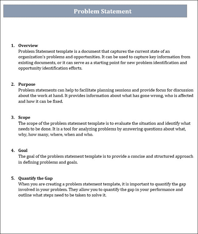 Problem Statement Free Vector | Abstract Problem Statement Organizer
